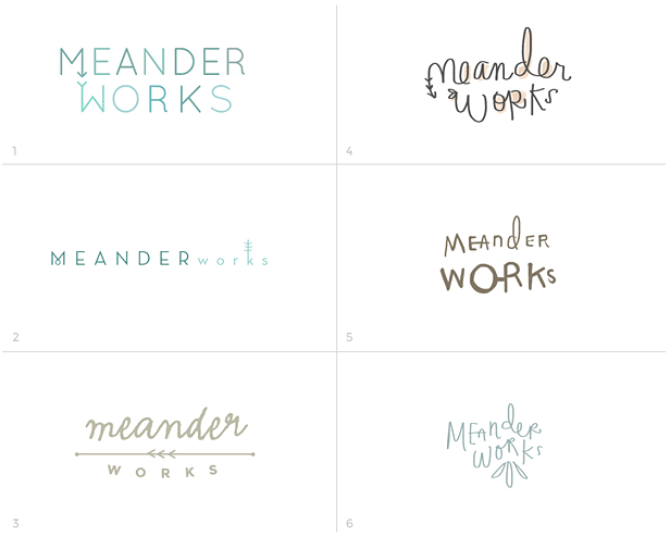 Menader Works logo concepts
