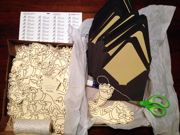 Aeolidia letterpressed new year's cards