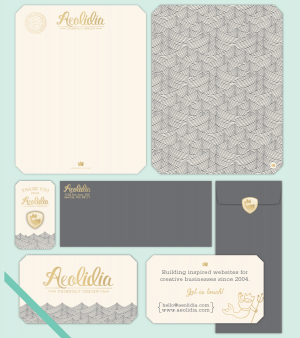 Aeolidia business stationery design