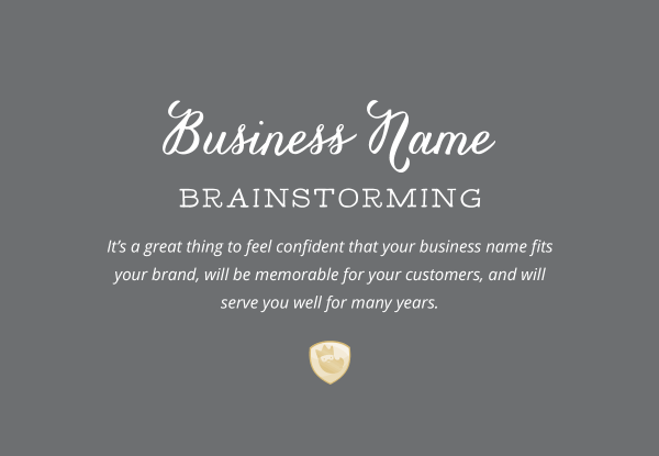 Business Name Brainstorming Business Name Brainstorming