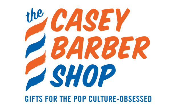 The Casey BarberSHOP logo for a pop culture obsessed gift shop. The Casey BarberSHOP logo for a pop culture obsessed gift shop.