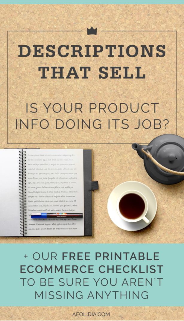 Your product descriptions are very important tools to convince your customers to go from browsing to shopping. Are yours doing their job, or could they use some brushing up? Today I have a link roundup from some of my favorite small business resources that should get you off to a great start with a challenging task.