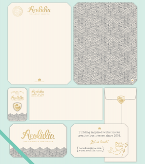 Aeolidia business stationery design