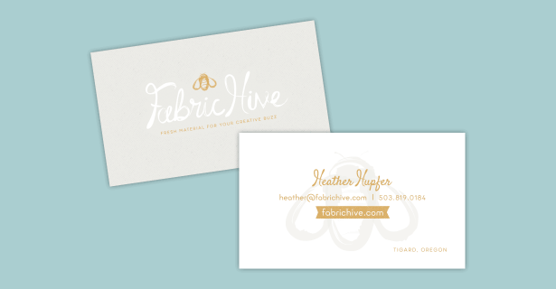 Fabric Hive logo and brand identity design