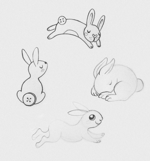 12 little buttons logo sketches