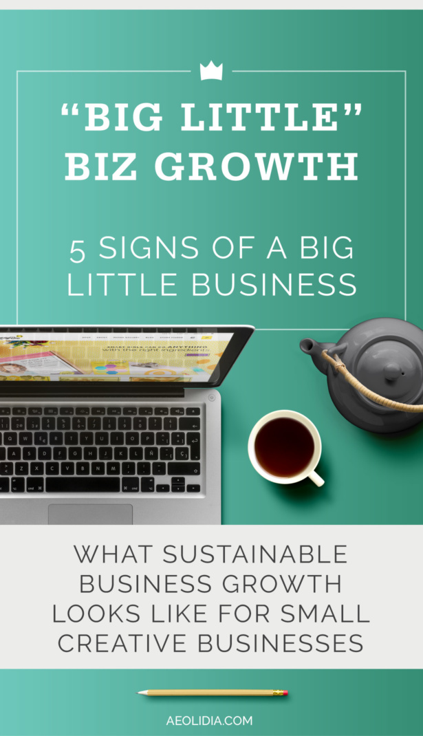 Aeolidia: Helping Your Little Business Become a "Big Little" Business. Some signs that you might be running a big little business. How to grow your business sustainably.