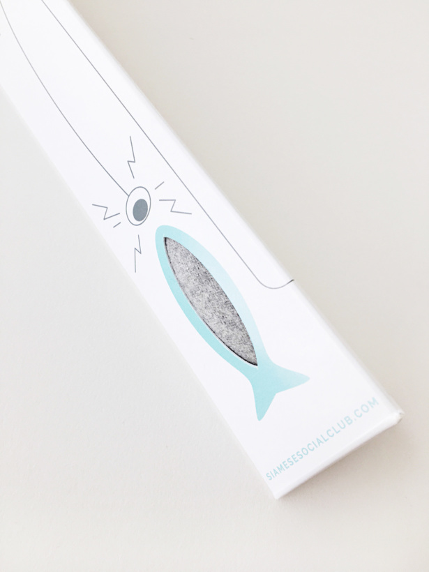 Product packaging box design for a cat toy