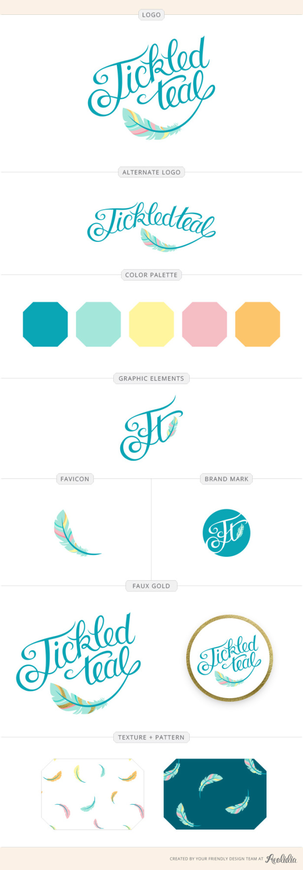 Tickled Teal Brand Identity