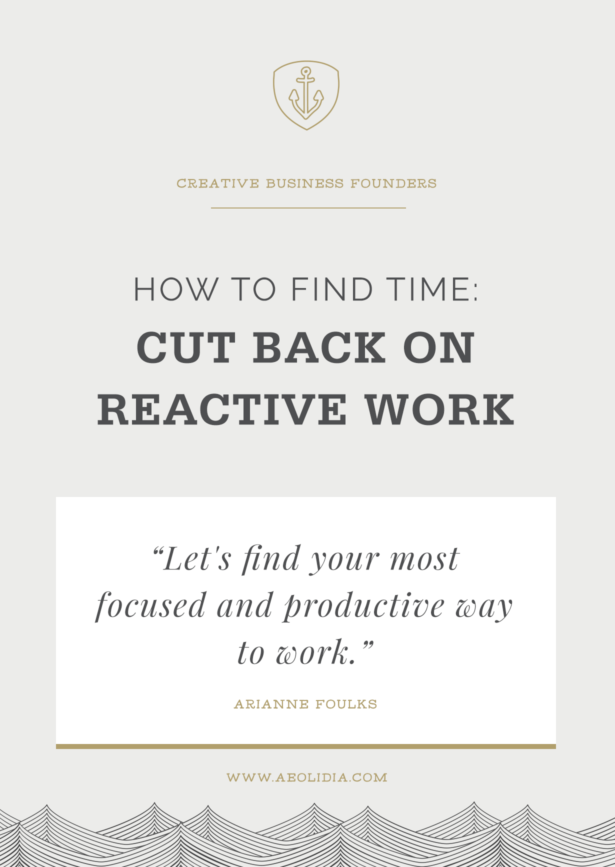 Creative business owners / founders: You'll need to be able to find the extra time to do so without slipping far behind on your day to day tasks. You're not likely to find more hours in a day. Instead, let's find your most focused and productive way to work.