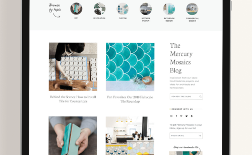 Mercury Mosaics Shopify blog