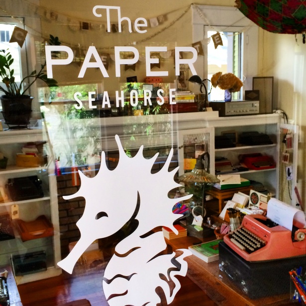 the paper seahorse storefront