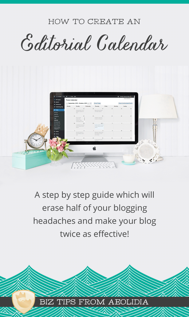 A step by step guide to creating an editorial calendar for your product-based business' blog