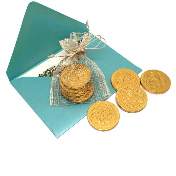 designing branded chocolate coins