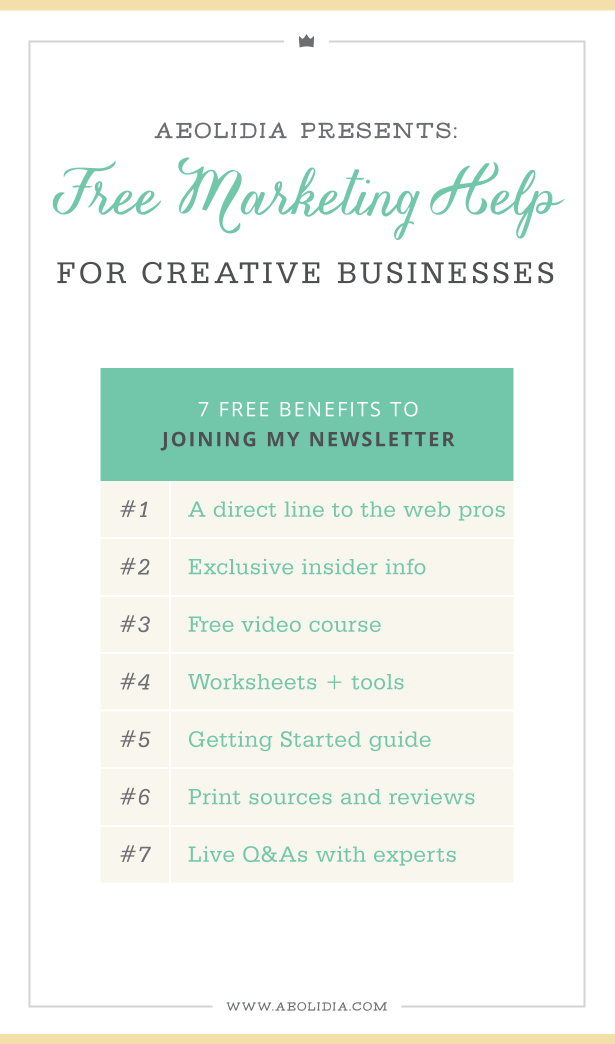 A quick way to get the info you need to build your creative business!