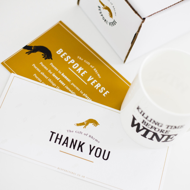Learn how  to give your business the competitive edge with design! Bespoke Verse logo design, extended to cards and stickers