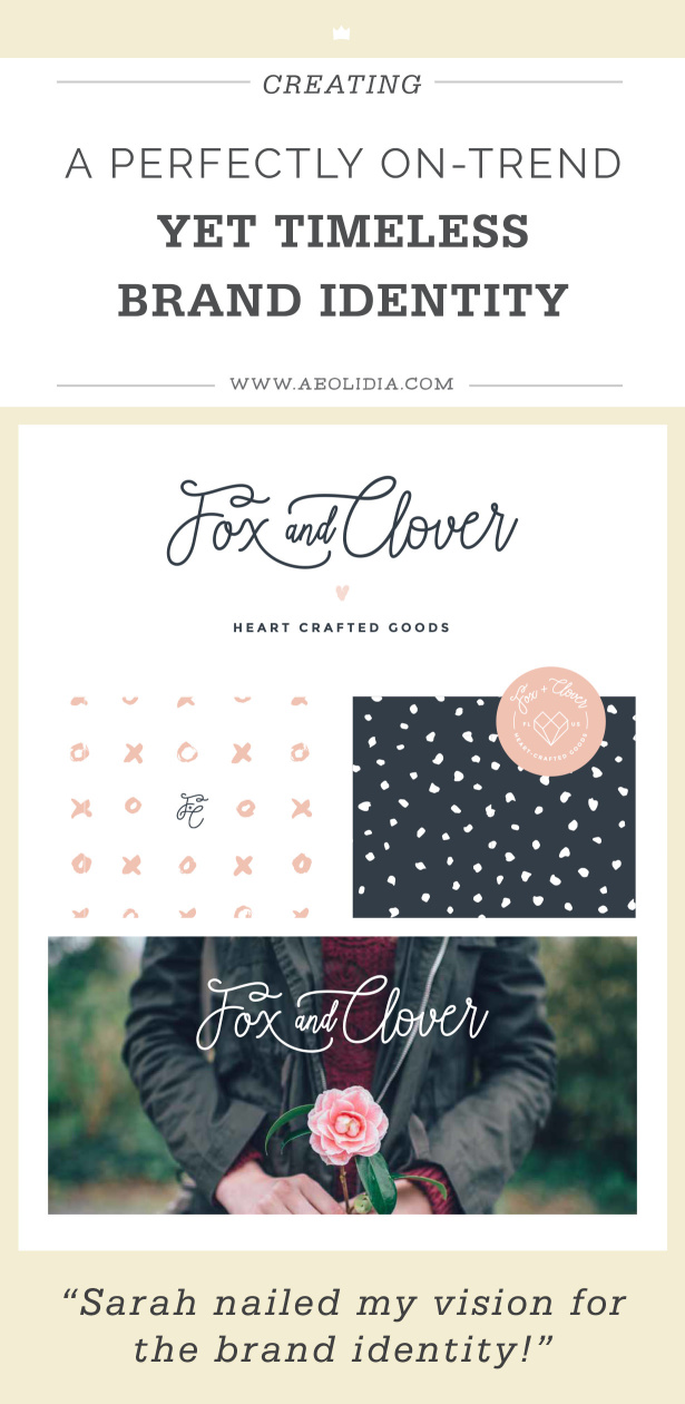 The Fox and Clover brand identity, designed by Aeolidia, is perfectly on trend, yet timeless.
