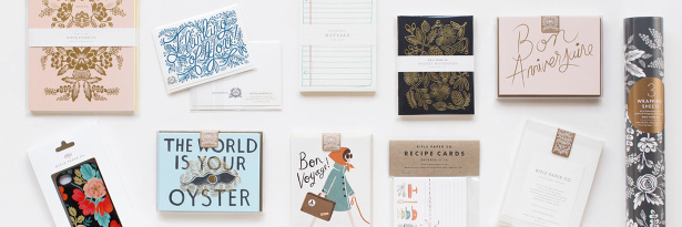 Beautiful full color illustrated stationery. Photo © Rifle Paper Co.