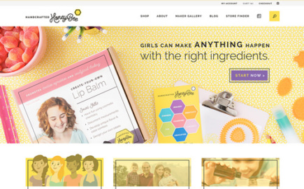 handcrafted honeybee website