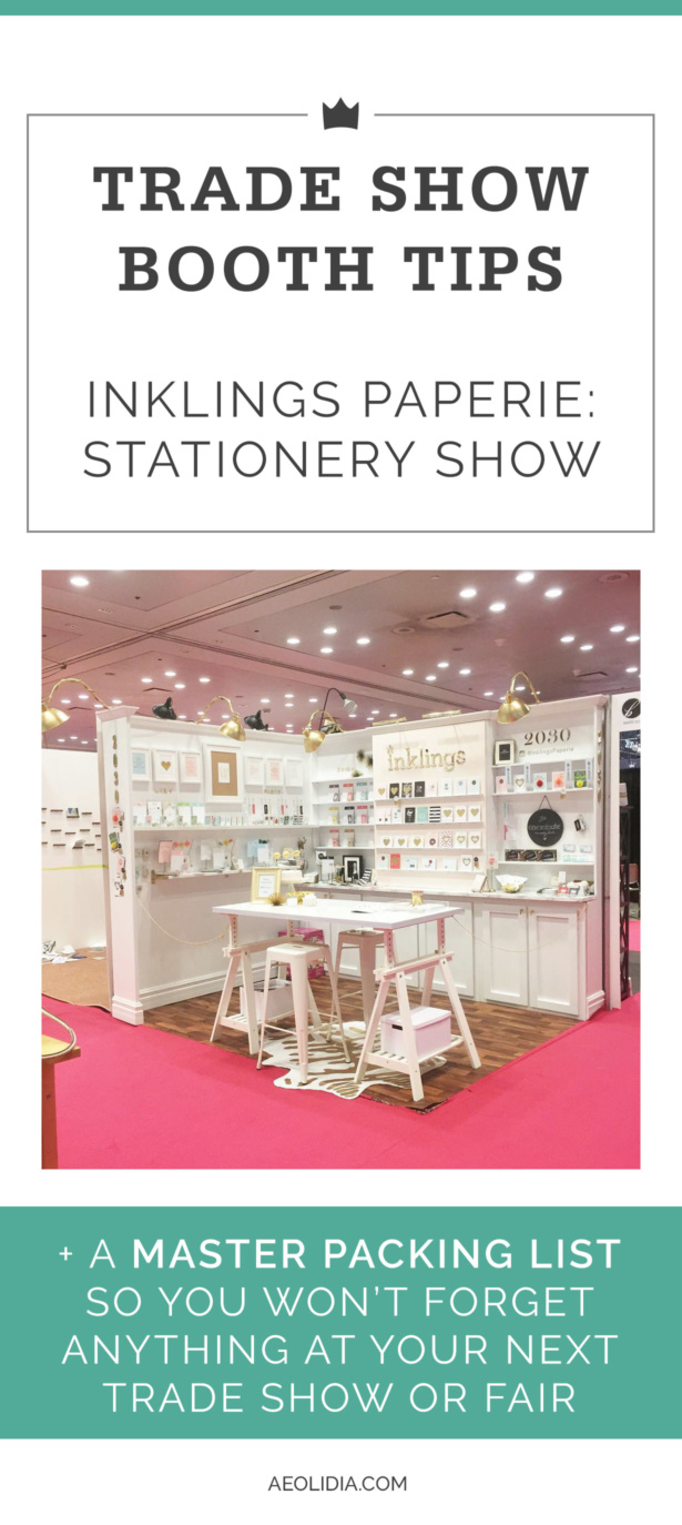 National Stationery Show tips from Inklings Paperie. Learn what to expect at the NSS, NY NOW, or other gift or trade show. Tips on booth setup and wholesale relationships.