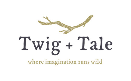 Twig and Tale Logo and brand identity for downloadable sewing patterns shop