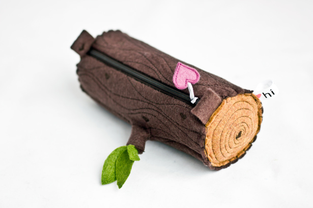 Hi Tree Log Pencil Pouch, photo © Tina Roda. Purchase it here.