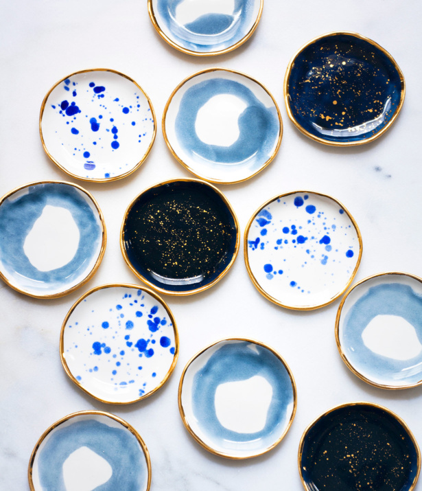 Blue ring dishes. Photo © Suite One Studio.