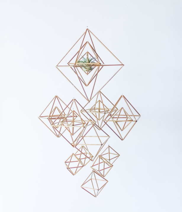 Traditional mobile: Modern geometric himmeli by Samantha Leung