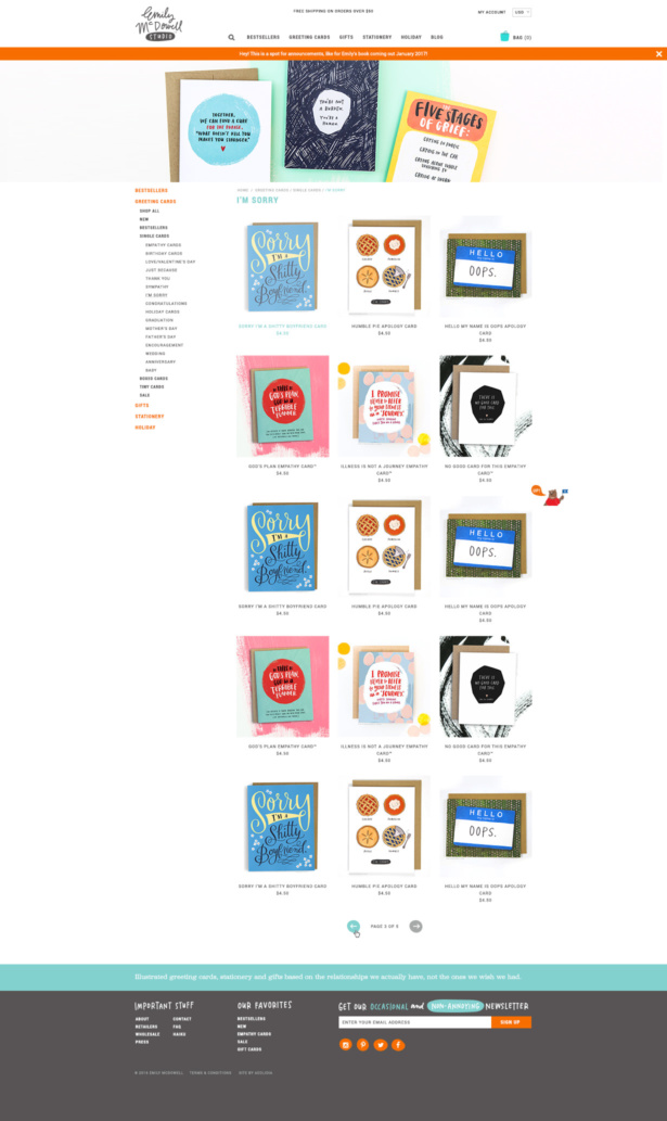 Emily McDowell design by Aeolidia