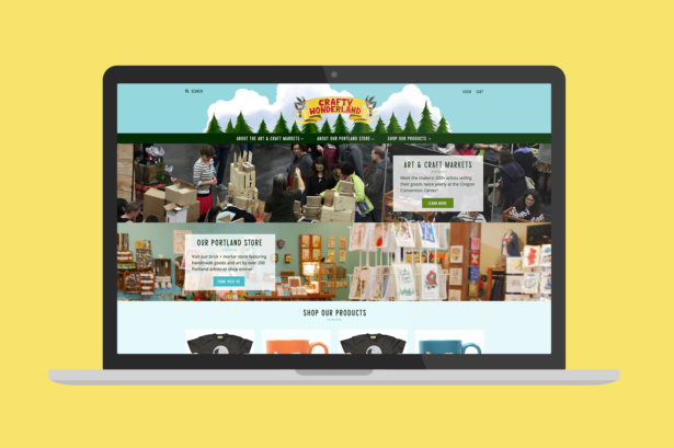 Crafty Wonderland custom Shopify website design