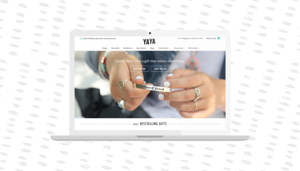 YAYA custom Shopify website design