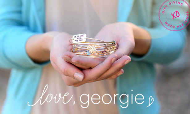 Logo and website design for Love, Georgie a handmade jewelry designer