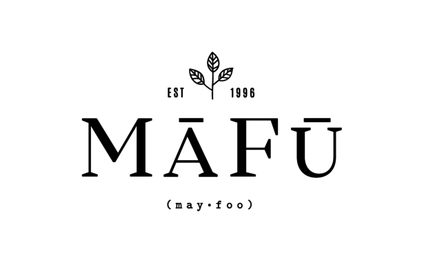 Logo and brand identity for Mafu, maker of botanical health and skincare products.