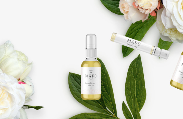 Packaging and photography to change brand perception for Mafu, maker of botanical health and skincare products.