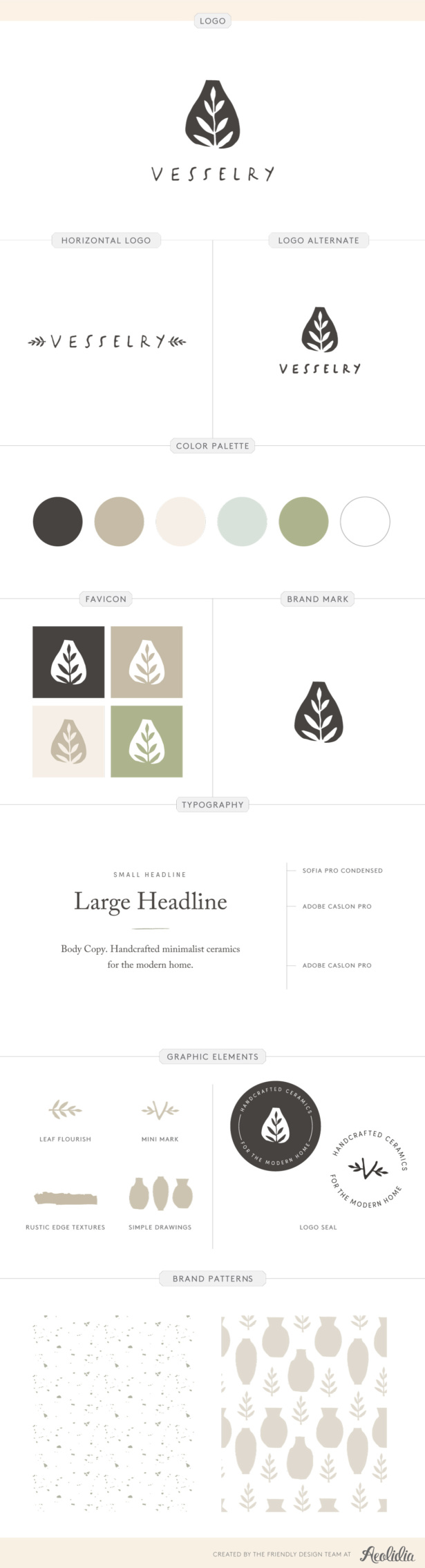 brand style guide for pottery business