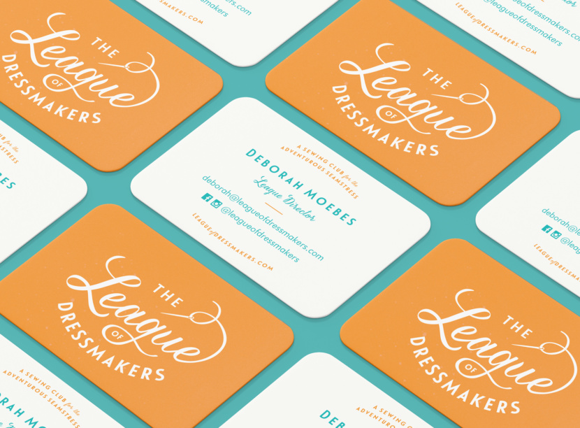 business card design for sewing business