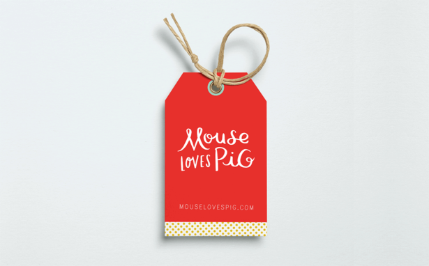 Hang tag design for a toy brand