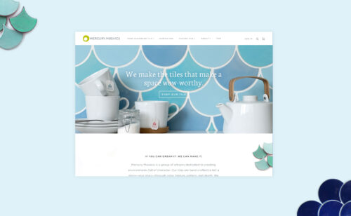 Setting up an ecommerce site for a brick and mortar handmade tile shop.