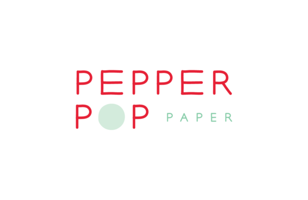 Pepper Pop Paper logo design for a greeting card designer Pepper Pop Paper logo design for a greeting card designer