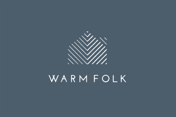 WarmFolk logo design for a modern quilt pattern designer WarmFolk logo design for a modern quilt pattern designer