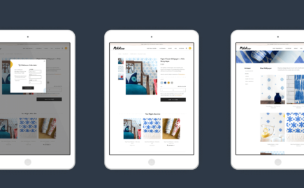 Metolius custom Shopify website for wallpaper designer