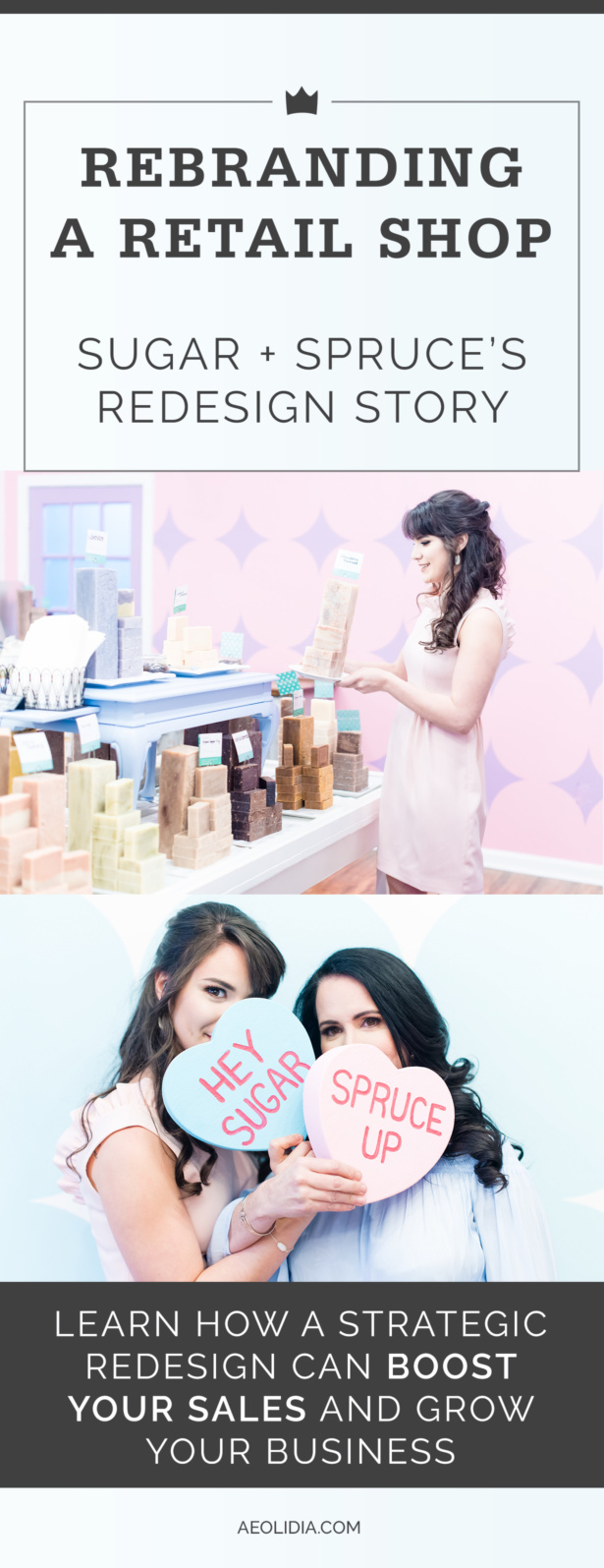 Rebranding a brick and mortar shop: renaming and creating a logo for a bath and body business