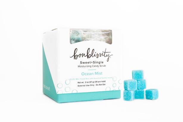 Bonblissity packaging design for a bath and body line