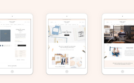 Sugar Paper Custom Shopify website for stationery designers