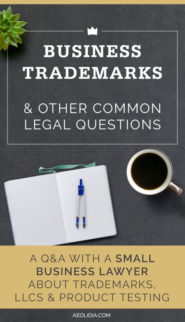 Trademarking your business name, and other common legal questions for small businesses