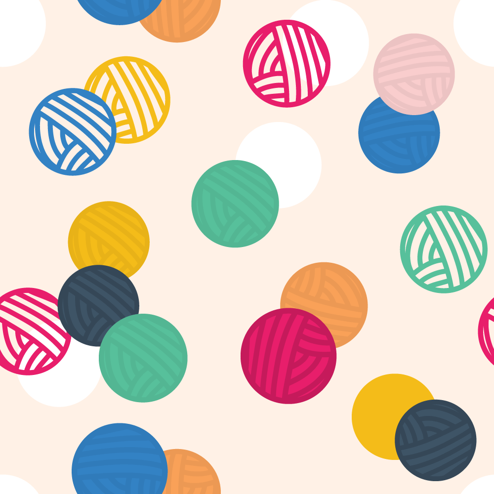 yarn ball pattern design