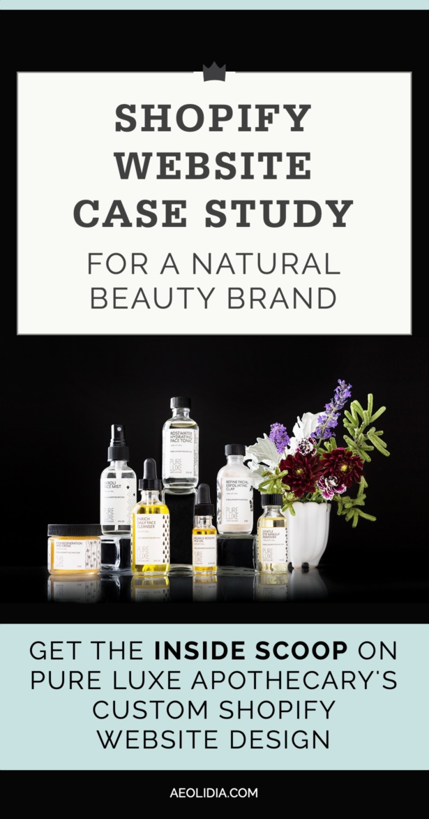 Get the inside scoop on natural beauty brand Pure Luxe Apothecary's custom Shopify website redesign in this ecommerce case study. 