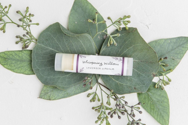 Whispering Willow packaging design for natural apothecary line