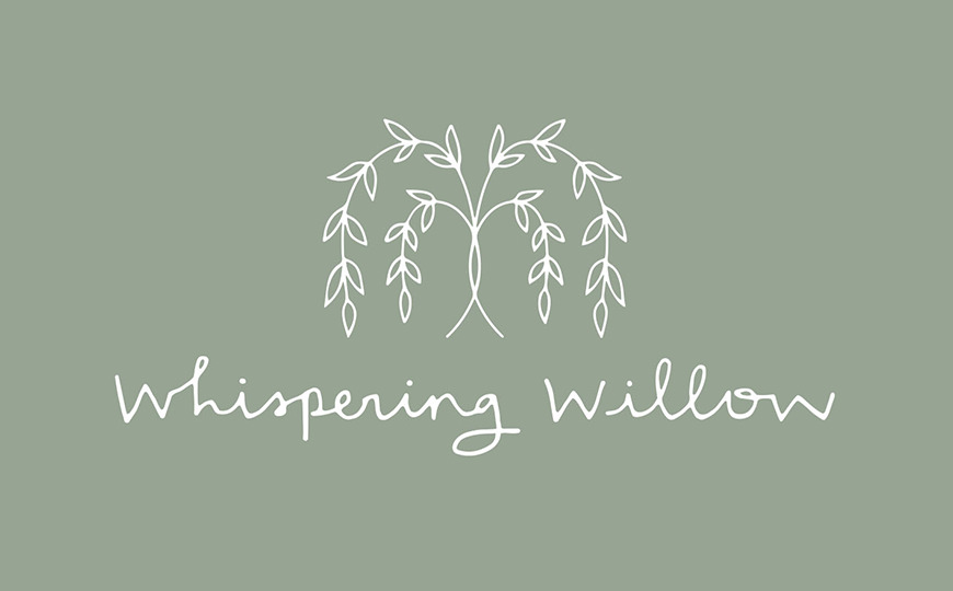 Whispering Willow | Brand identity and logo design by Aeolidia