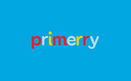 Primerry Logo and brand identity for kid's art supply subscription box