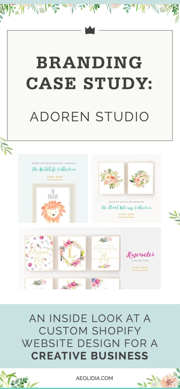 When Adoren Studio owner Tiffany Emery came to us, she was ready to take her creative business to the next level, as this branding case study will show! 
